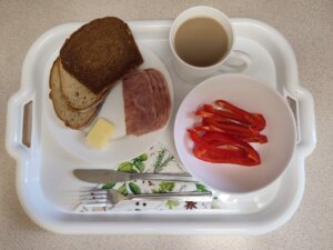 Dobry posiłek w szpitalu - śniadanie